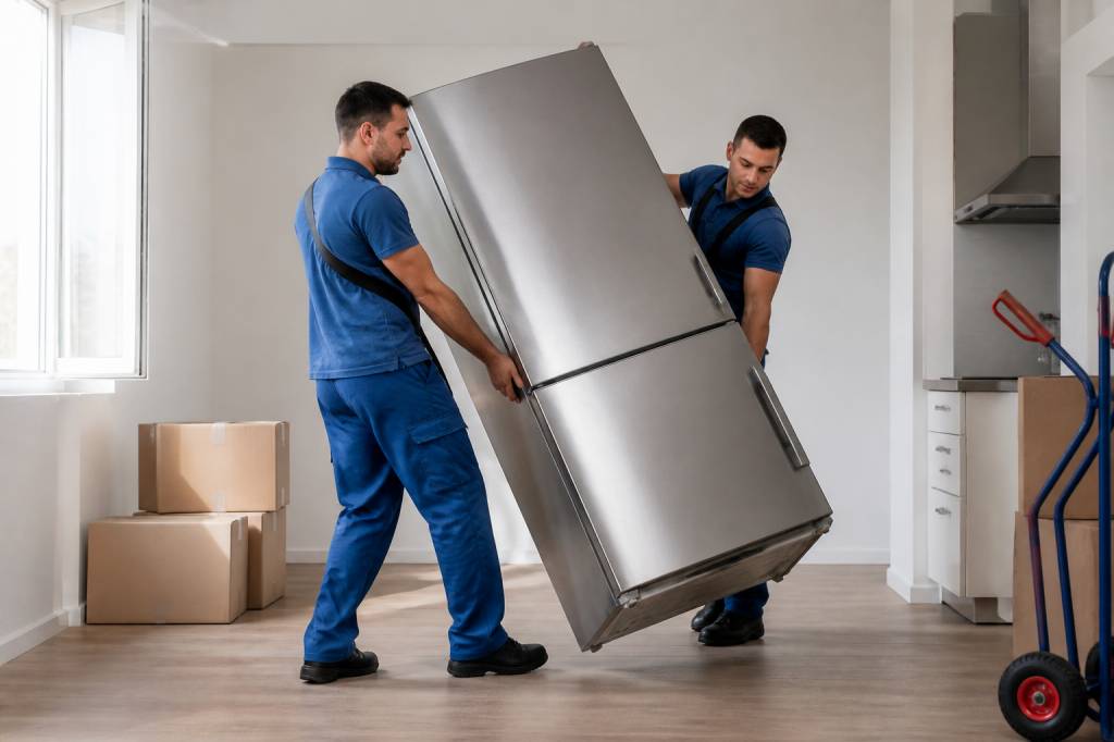 Transporter frigo couché : risques, précautions et conseils pratiques